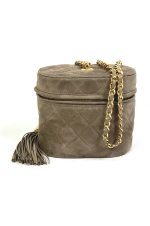 CHANEL Dames, Pre-owned, Bruin, Maat: ONE Size Leer