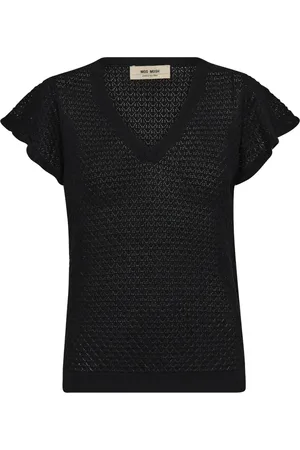 Mos Mosh Dames, Truien, Zwart, Maat: M Katoen