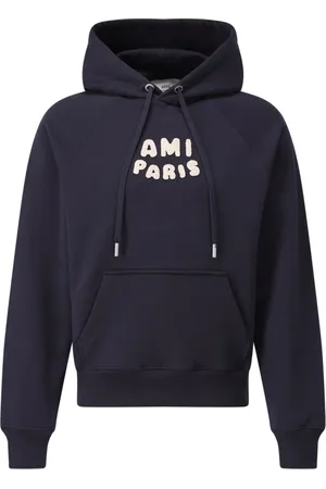 Ami Heren, Sweatshirts & Hoodies, Blauw, Maat: 2XL Katoen