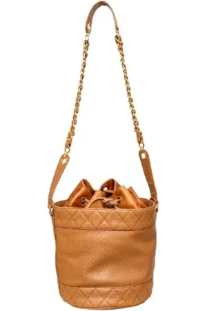 CHANEL Dames, Pre-owned, Bruin, Maat: ONE Size Leer