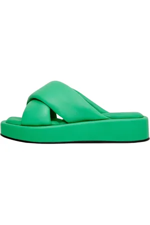 CESARE GASPARI Dames, Schoenen, Groen, Maat: 40 EU Leer