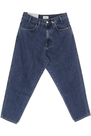 AMISH Heren, Jeans, Blauw, Maat: W34 Katoen