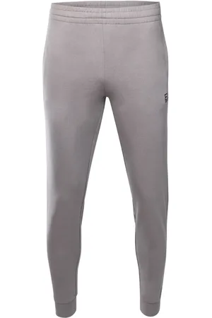 EA7 Heren, Broeken, Grijs, Maat: 2XL