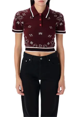 AMIRI Dames, Tops, Rood, Maat: M Katoen
