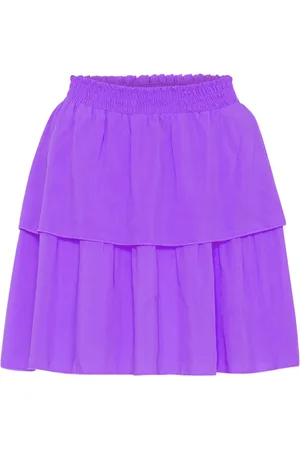 American Dreams Dames, Rokken, Paars, Maat: L Viscose