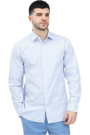 SELECTED Heren, Overhemden, Blauw, Maat: 2XL Katoen