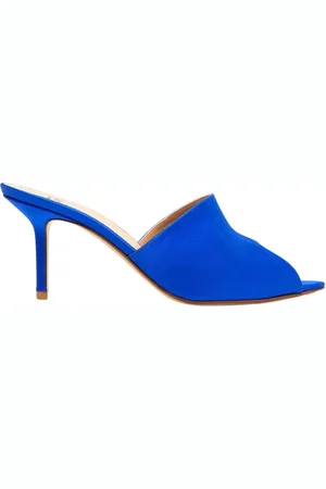 Francesco Russo Dames, Schoenen, Blauw, Maat: 39 EU Satijn