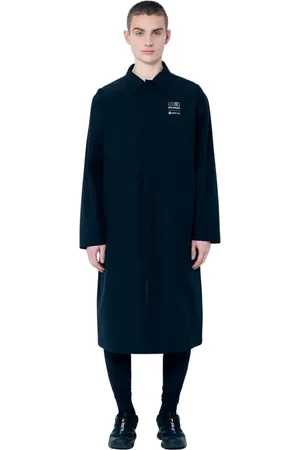 Maison Margiela Heren, Mantels, Zwart, Maat: S Poliester