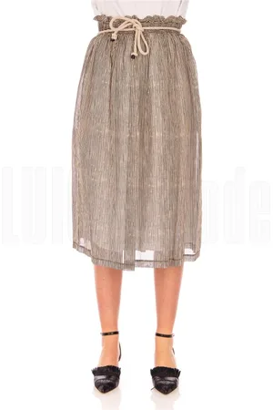 ALPHA STUDIO Dames, Rokken, Grijs, Maat: M Jersey
