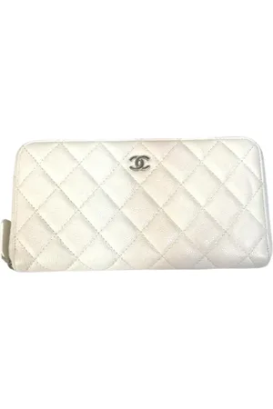 CHANEL Dames, Pre-owned, Wit, Maat: ONE Size Leer