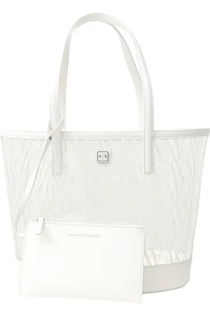 Armani Exchange Dames, Tassen, Wit, Maat: ONE Size Leer