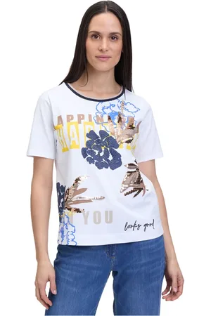 Betty Barclay Dames, Tops, Veelkleurig, Maat: XL Katoen
