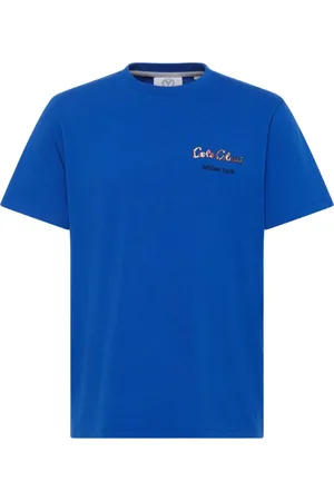 Carlo Colucci Heren, Tops, Blauw, Maat: L