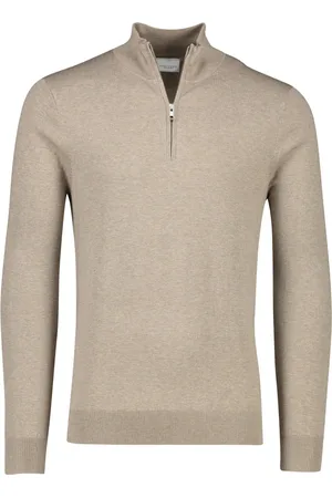 Profuomo Heren, Truien, Bruin, Maat: 2XL Katoen