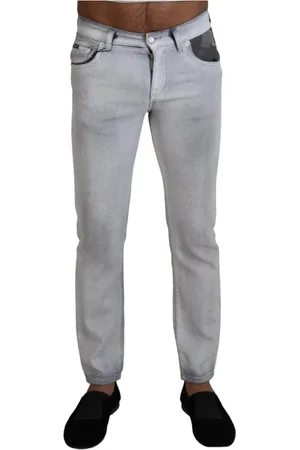 Dolce & Gabbana Heren, Jeans, Grijs, Maat: S Katoen