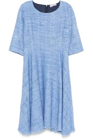 CHARLOTT Dames, Jurken, Blauw, Maat: XL Zijde