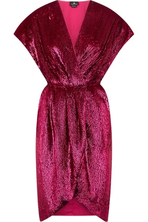 Elisabetta Franchi Dames, Jurken, Roze, Maat: S Viscose