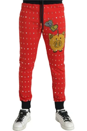 Dolce & Gabbana Heren, Broeken, Rood, Maat: M Katoen