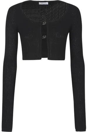 BLUMARINE Dames, Truien, Zwart, Maat: L Viscose