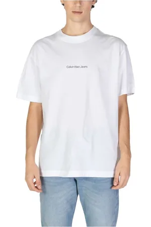 Calvin Klein Heren, Tops, Wit, Maat: L Katoen
