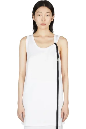 ANN DEMEULEMEESTER Dames, Tops, Wit, Maat: L Katoen