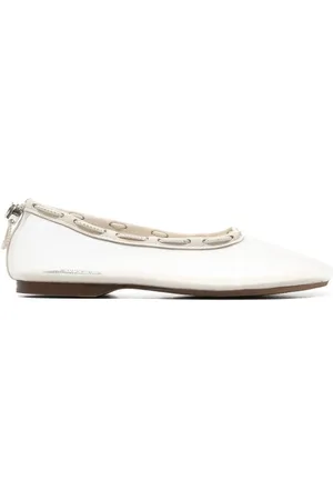 ALOHAS Dames, Schoenen, Wit, Maat: 37 EU Leer