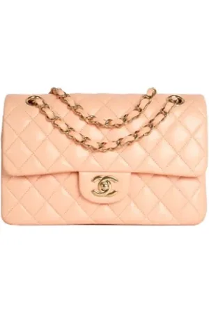 CHANEL Dames, Pre-owned, Roze, Maat: ONE Size Leer