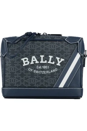 Bally Heren, Tassen, Blauw, Maat: ONE Size Leer