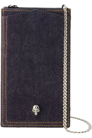 Alexander McQueen Dames, Accessoires, Blauw, Maat: ONE Size Leer