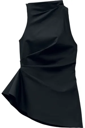 Alexander McQueen Dames, Tops, Zwart, Maat: 2XS Katoen