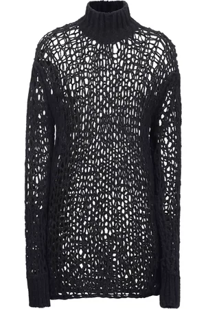 ANN DEMEULEMEESTER Dames, Truien, Zwart, Maat: XS Wol