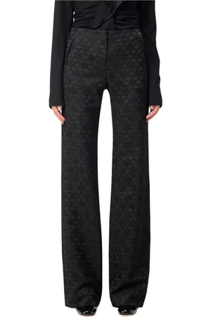 Alberta Ferretti Dames, Broeken, Zwart, Maat: S