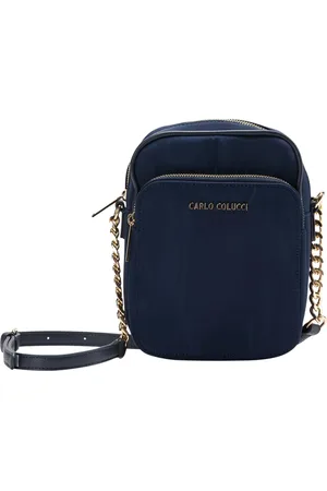 Carlo Colucci Dames, Tassen, Blauw, Maat: ONE Size