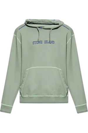 Stone Island Heren, Sweatshirts & Hoodies, Groen, Maat: L Katoen
