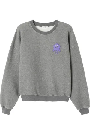 American Vintage Dames, Sweatshirts & Hoodies, Grijs, Maat: Xs/S Katoen