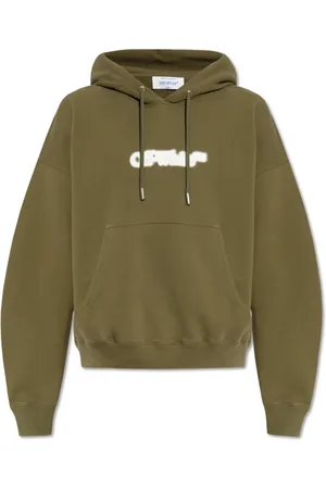 OFF-WHITE Heren, Sweatshirts & Hoodies, Groen, Maat: L Katoen