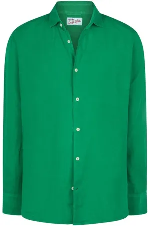 MC2 SAINT BARTH Heren, Overhemden, Groen, Maat: 2XL Linnen