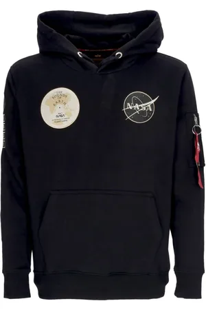 Alpha Industries Heren, Sweatshirts & Hoodies, Zwart, Maat: S Katoen