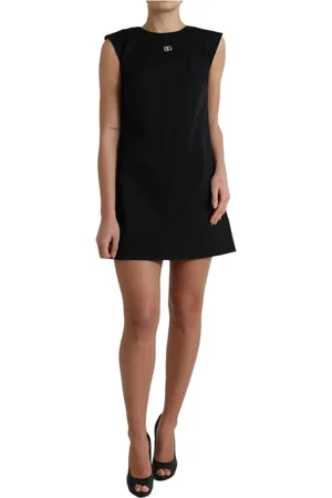 Dolce & Gabbana Dames, Jurken, Zwart, Maat: XS Katoen