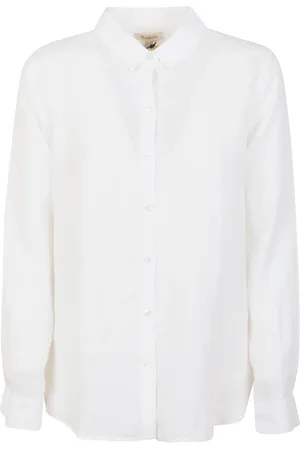 Barbour Dames, Blouses & Shirts, Wit, Maat: M Linnen