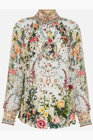 Camilla Dames, Blouses & Shirts, Veelkleurig, Maat: S Zijde