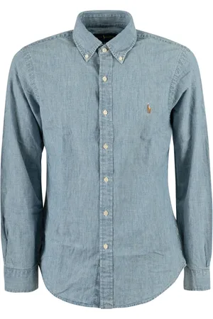 Ralph Lauren Heren, Overhemden, Blauw, Maat: XL Katoen
