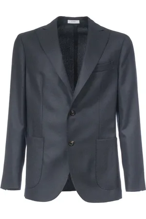 Boglioli Heren, Jassen, Blauw, Maat: XL Wol