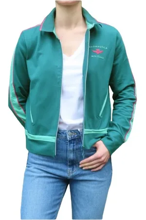 Aeronautica Militare Dames, Jassen, Groen, Maat: M Katoen