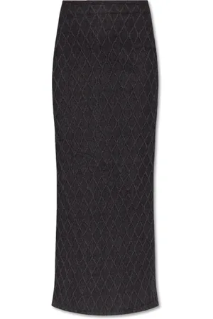 Gestuz Dames, Rokken, Zwart, Maat: L Denim
