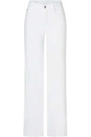 Mac Dames, Jeans, Wit, Maat: L Katoen