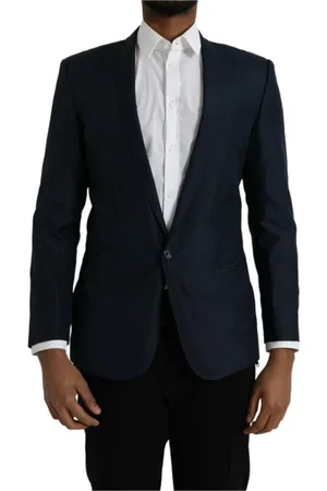 Dolce & Gabbana Heren, Jassen, Blauw, Maat: L Wol