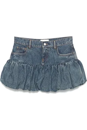 COPERNI Dames, Rokken, Blauw, Maat: S Denim