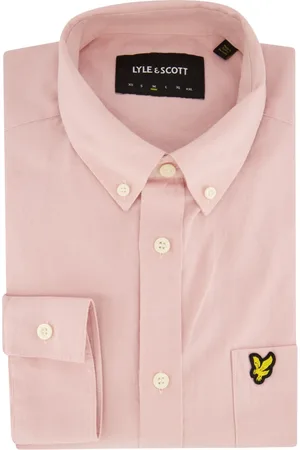 Lyle & Scott Heren, Overhemden, Roze, Maat: XL Katoen