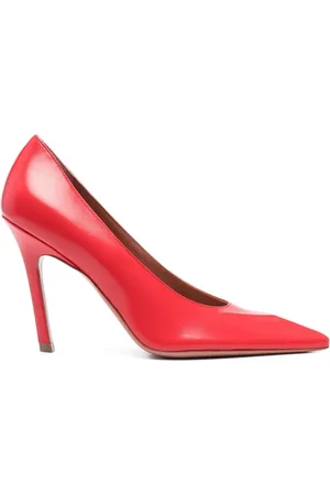 Amina Muaddi Dames, Schoenen, Rood, Maat: 36 1/2 EU